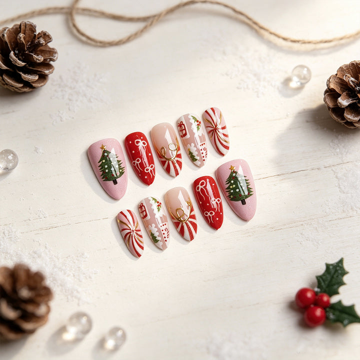 Artfully Designed Christmas Art Nails Stornfield