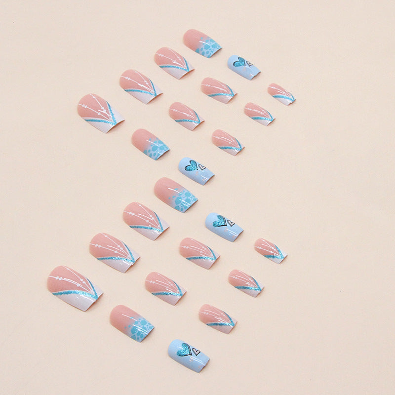 Heart-Inspired Press-On Nail Art Set Stornfield