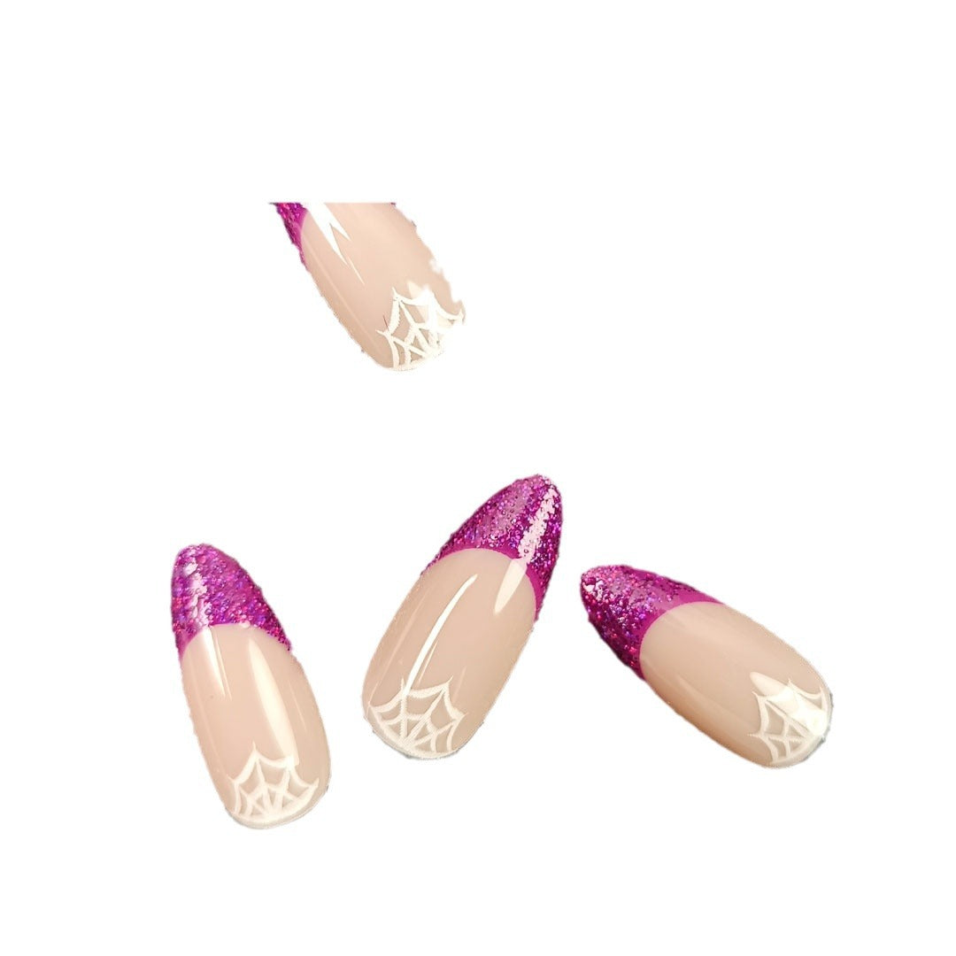Artistic Spiderweb Press-On Nail Set Stornfield