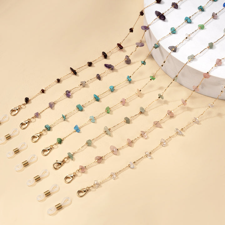 Multi-Color Stone Chain Necklace Stornfield