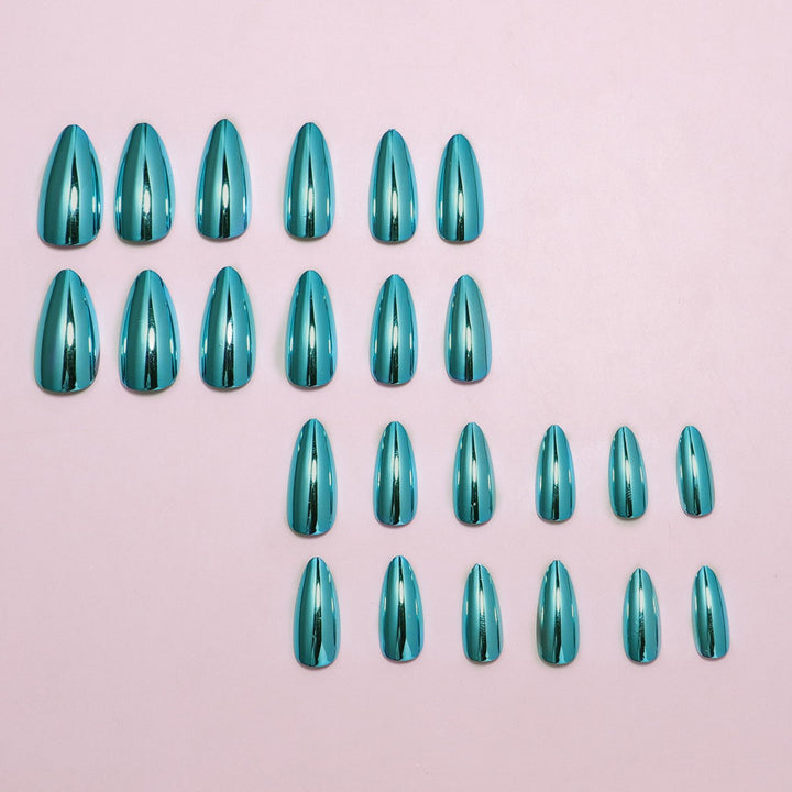 Elegant Mirror Finish Press-On Nail Set Stornfield