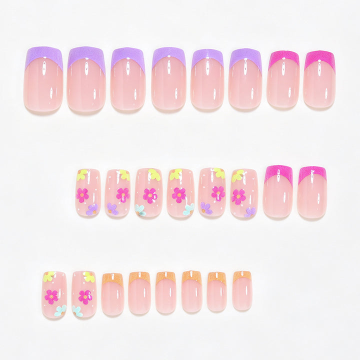 Floral Accent Press-On Nail Art Stornfield