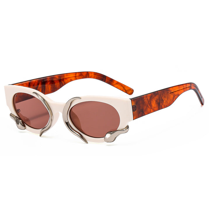 Women's designer sunglasses with a unique, sculptural frame Stornfield