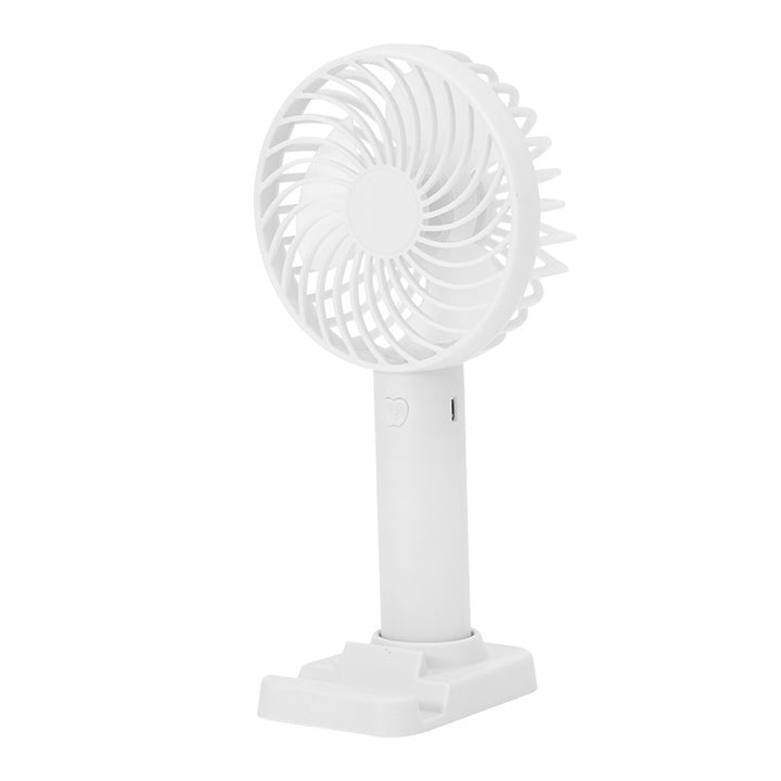 Unisex battery-operated portable fan with USB charging port and foldable stand Stornfield