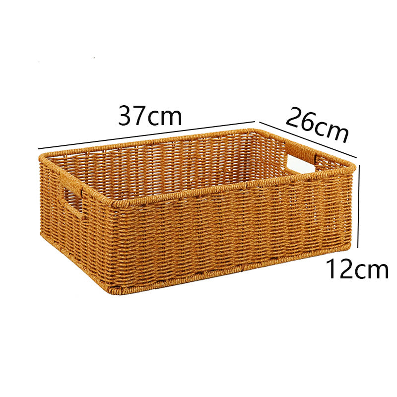 Handwoven Rectangular Storage Basket Stornfield