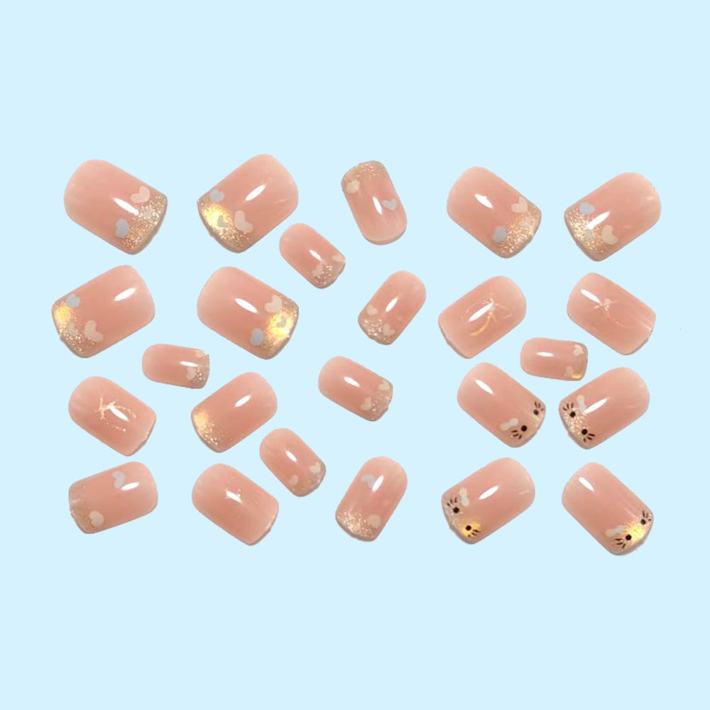 Artificial nails with luxurious glitter details Stornfield