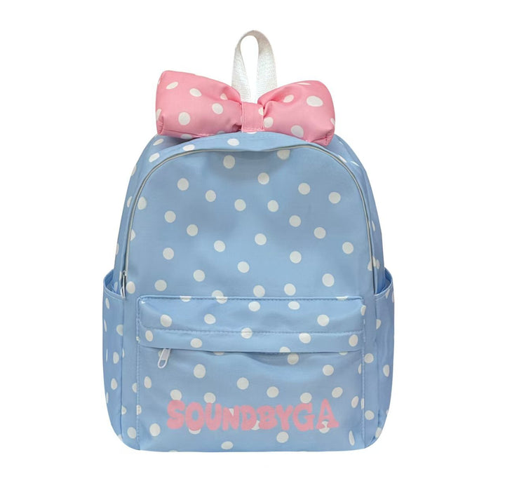 Girls Polka Dot Bow-Detail Backpack Stornfield