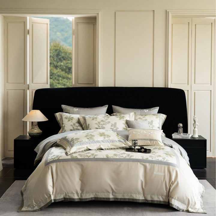 Luxury Satin-Blend Duvet Cover Bedding Set