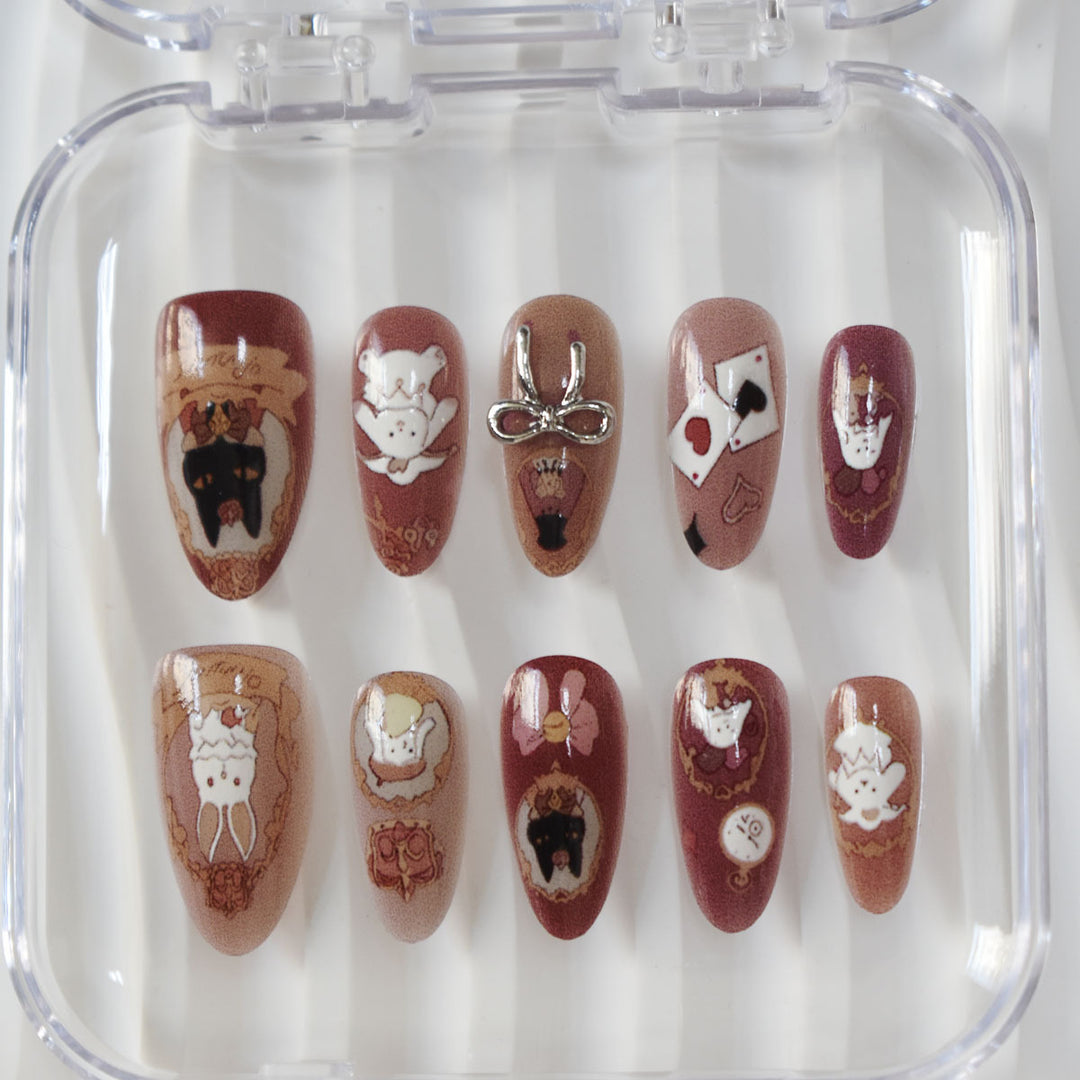 Handmade Themed Press-On Nail Art Stornfield