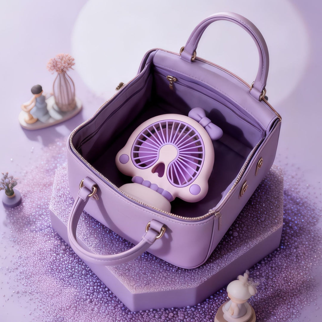Women's Mini Table Fan in Creative Skull Design Stornfield