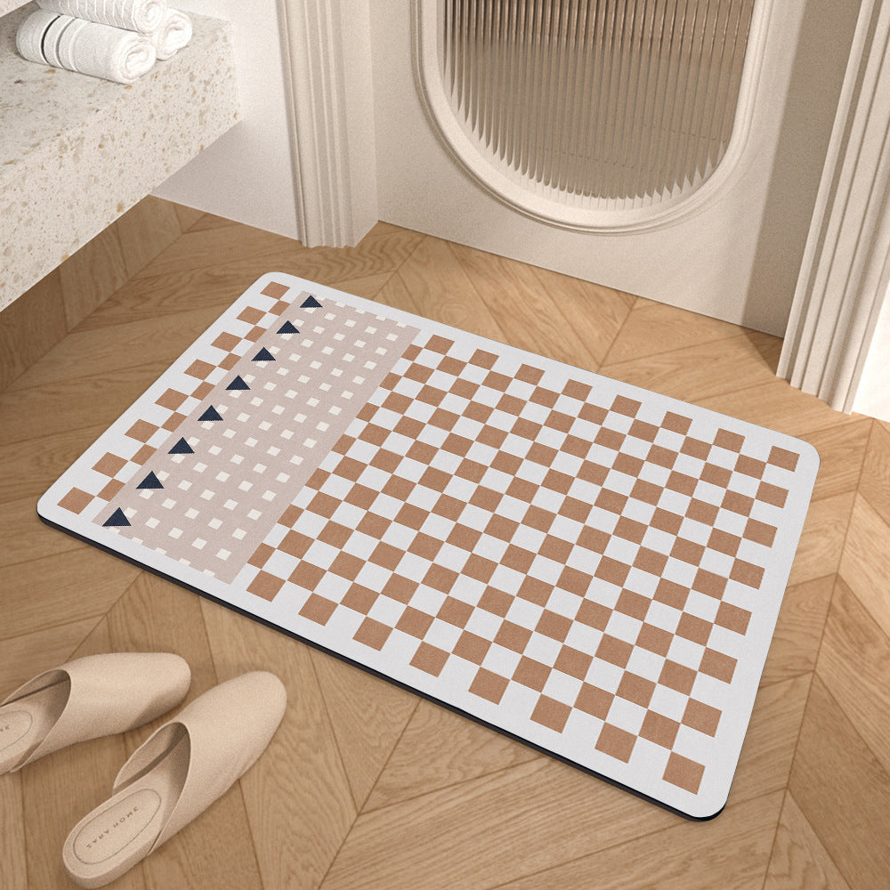 Geometric Pattern Soft Bath Mat Stornfield