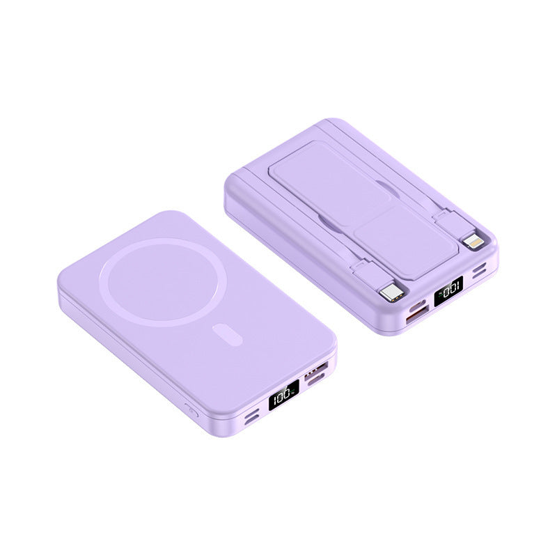 Magnetic portable charger with integrated cable Stornfield