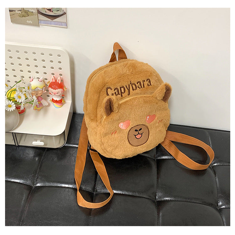 Plush Backpack in Capybara Design Stornfield 1785466535