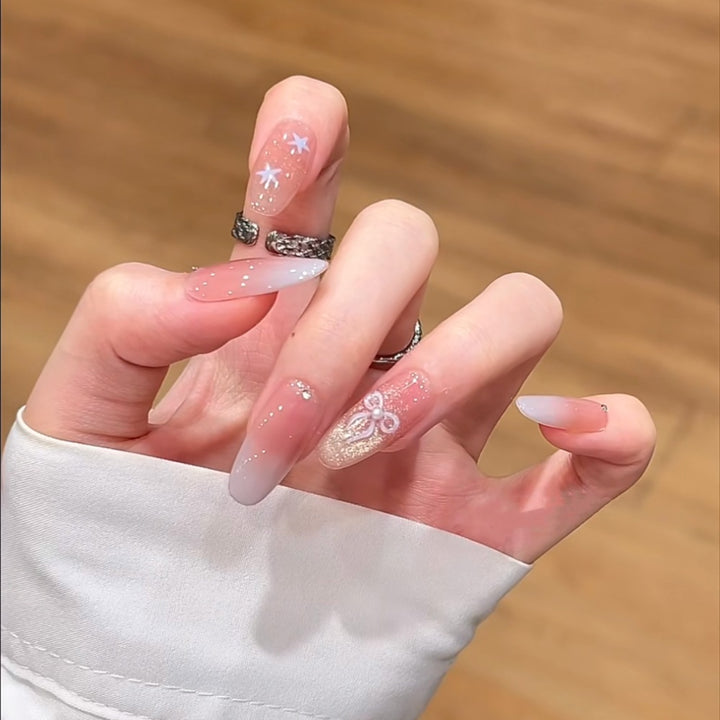 Decorative Crystal-Embellished Press-On Nails Stornfield