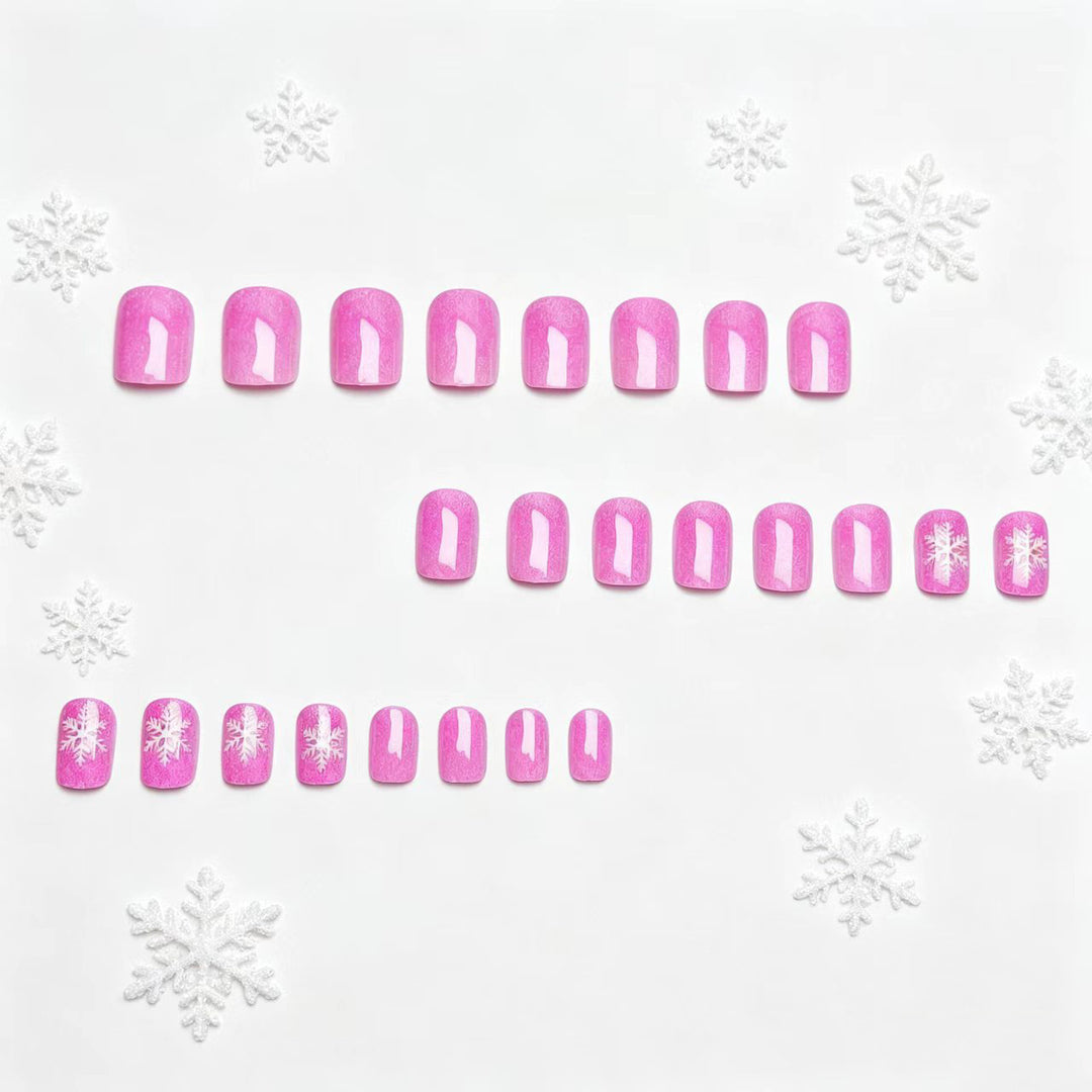 Creative Nail Art with Festive Snowflake Design Stornfield