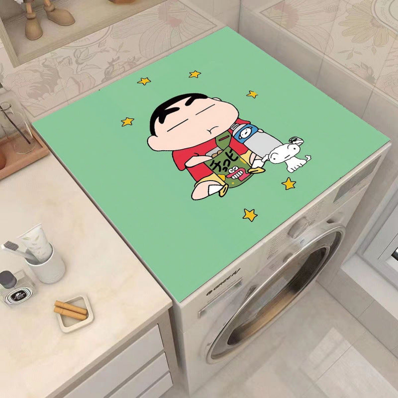 Cartoon Character-Themed Washing Machine Mat