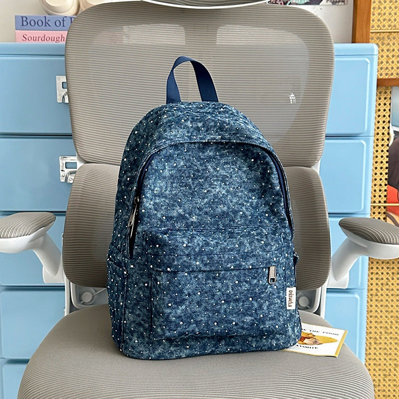 Casual Lightweight Backpack with Polka Dot Design Stornfield