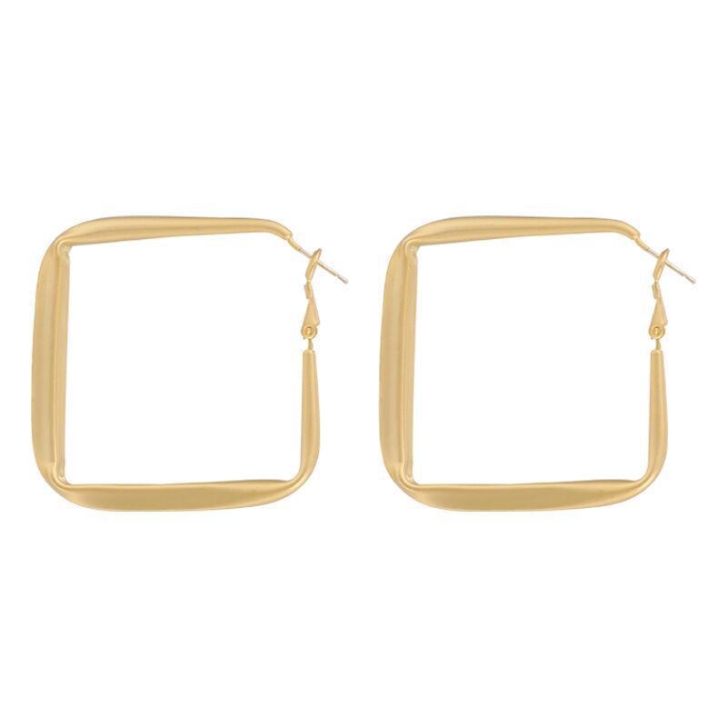 Fashionable Geometric Hoop Earrings Made of High-Quality Metal Stornfield