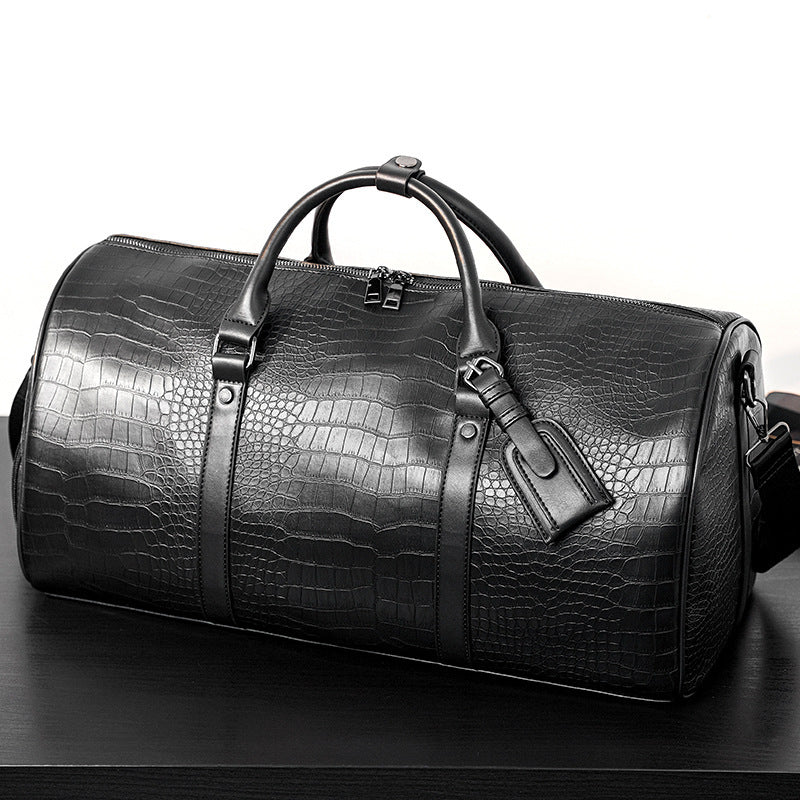 Elegant Travel Bag in Luxurious Crocodile Look Stornfield