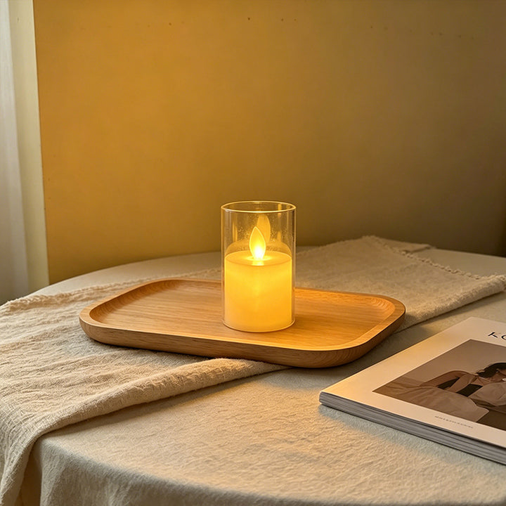 LED Scented Candle with Flame Effect Stornfield