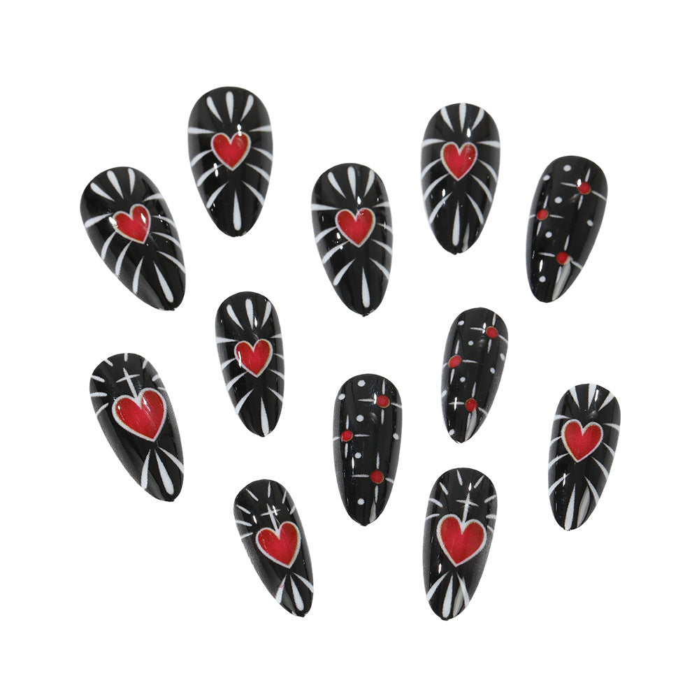 Creative heart design press-on nails Stornfield