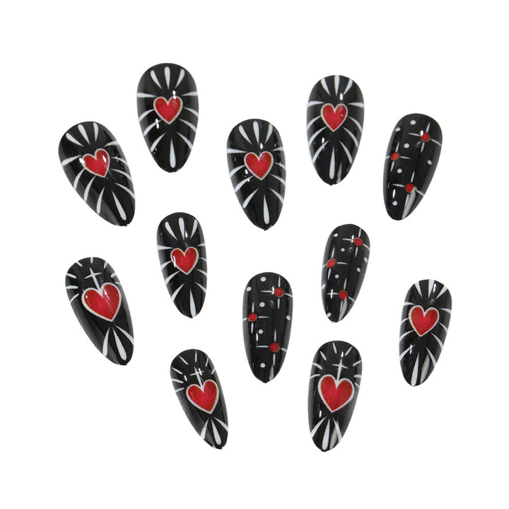 Creative heart design press-on nails Stornfield