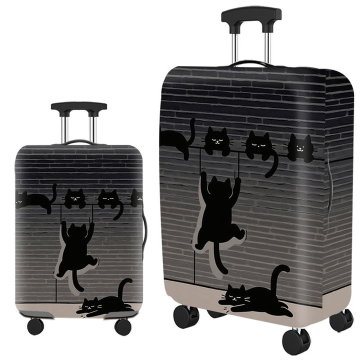 Artistic Cat-Themed Hard Shell Suitcase Stornfield