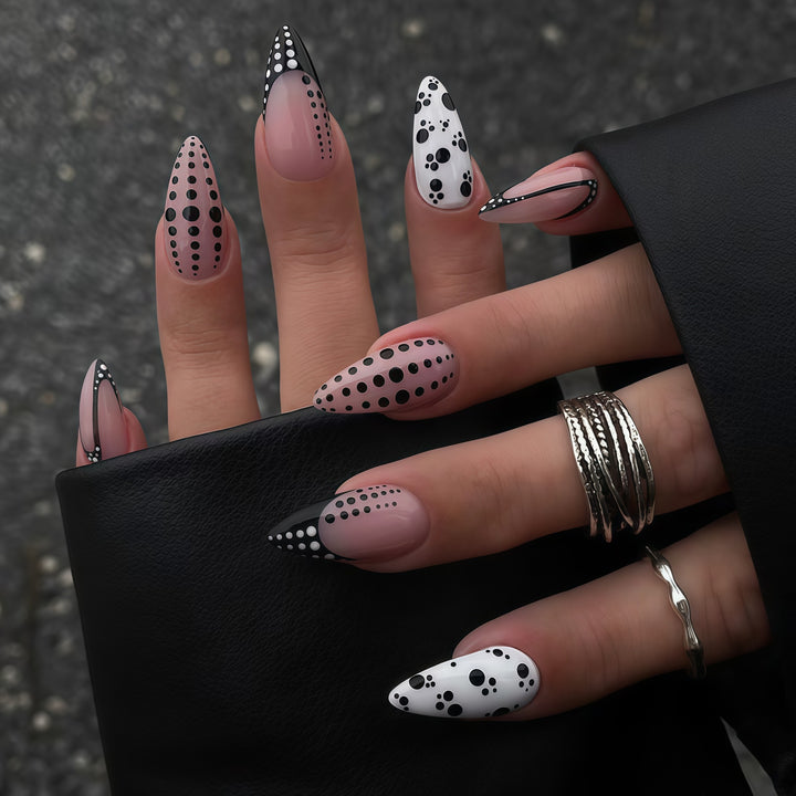 Elegant Abstract Pointed Nail Art Extensions Stornfield