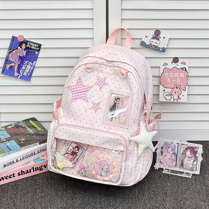 Star-Embellished Decorative Backpack Stornfield