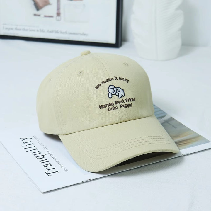 Women's Embroidered Puppy-Themed Baseball Cap Stornfield