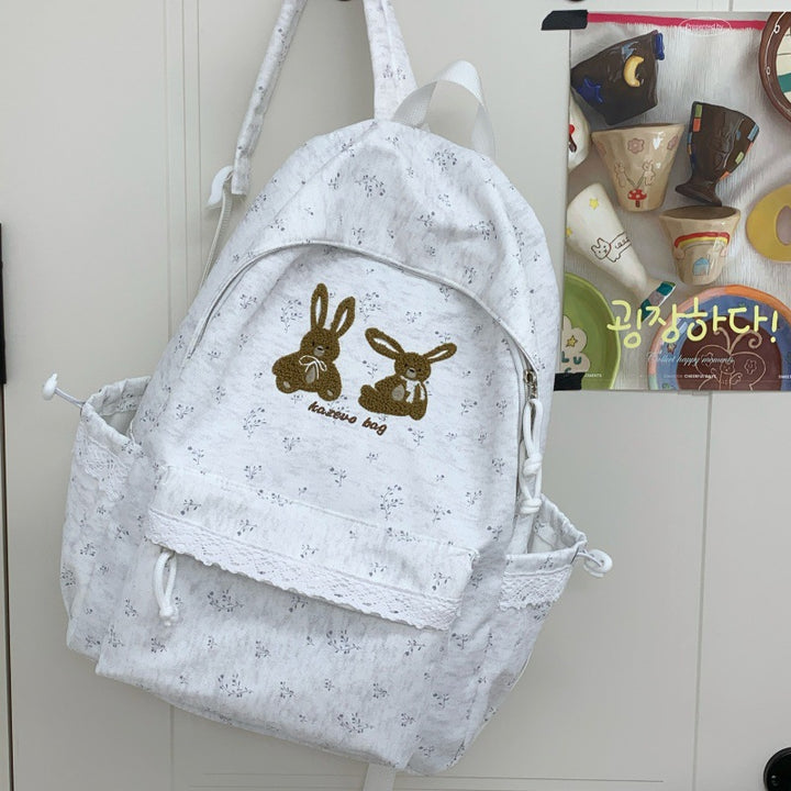 Cute Bunny-Themed Casual Backpack Stornfield