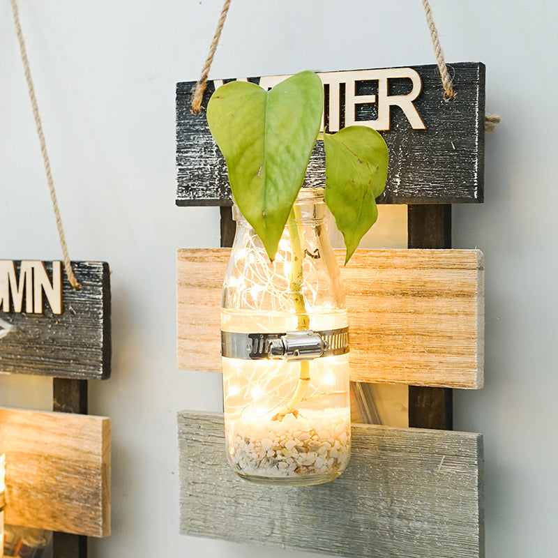 Wall decoration with glass carafe holder Stornfield