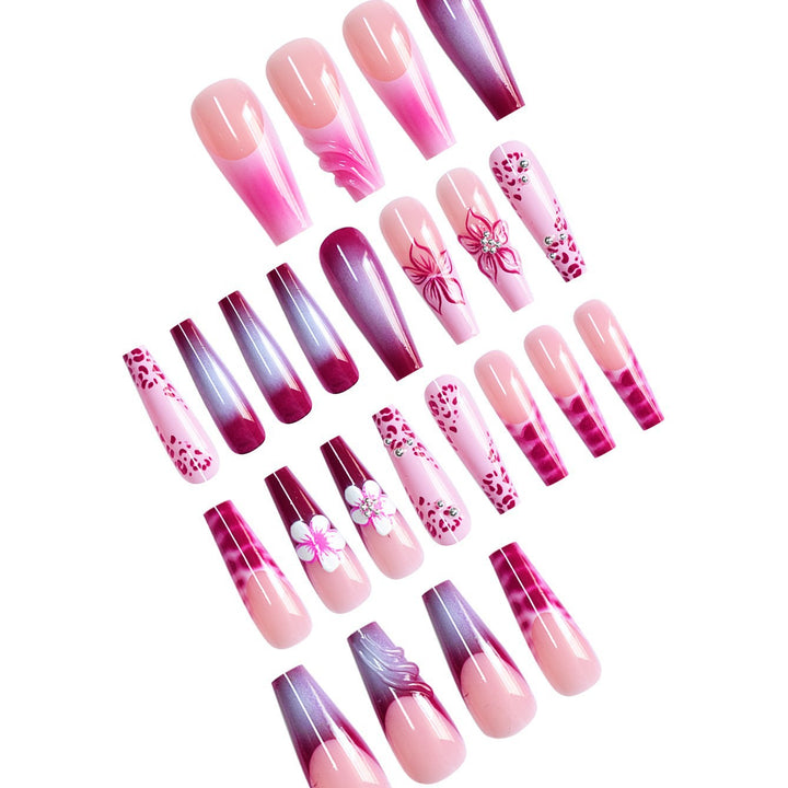 Floral 3D Decorative Press-On Nail Extensions Stornfield