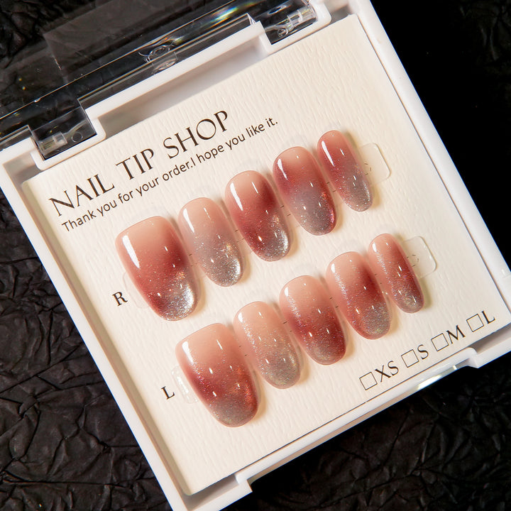 Ombre Glitter Press-On Nails