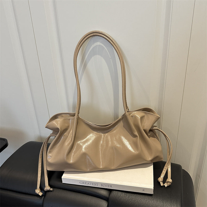 Glossy Hobo Handbag
