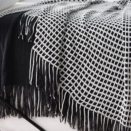 Textured Weave Throw Blanket
