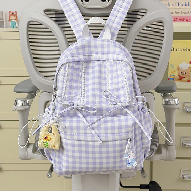 Playful Bunny-Ear Patterned Backpack Stornfield