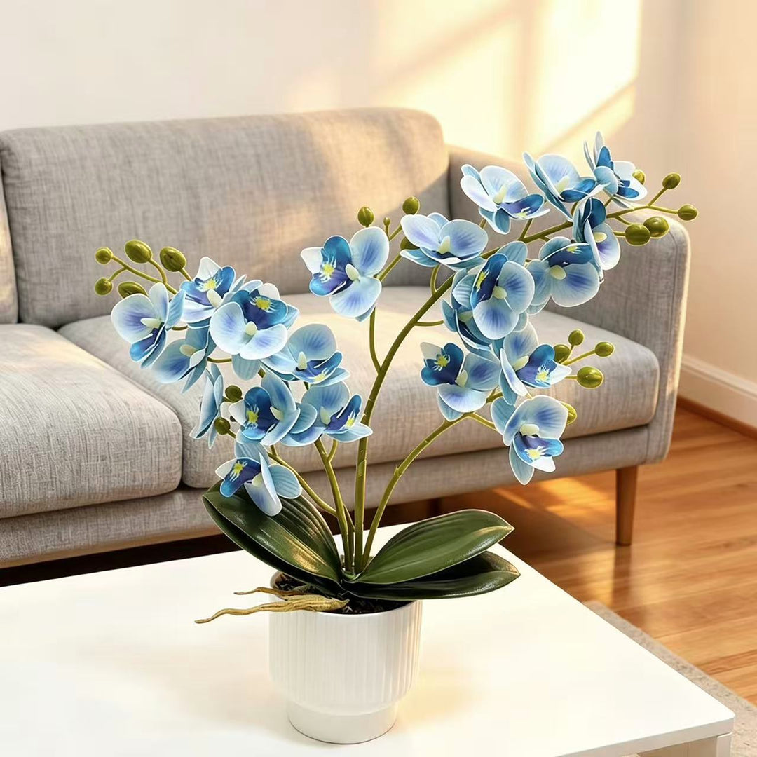 Realistic Artificial Orchid Plant Arrangement for Home Decor