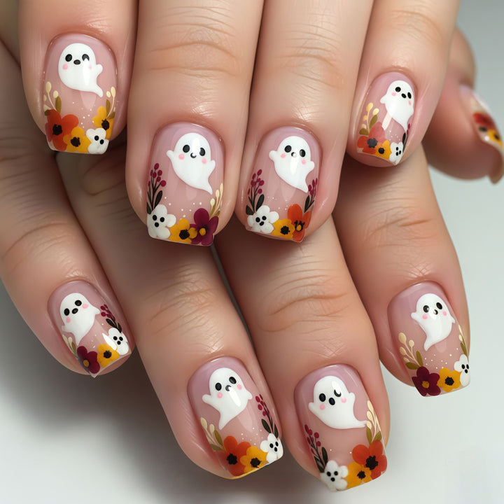 Artificial nails with playful spirit design Stornfield