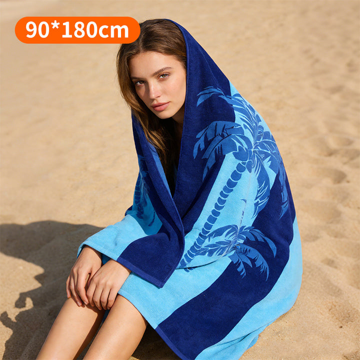 Beach towel with tropical flamingo design Stornfield