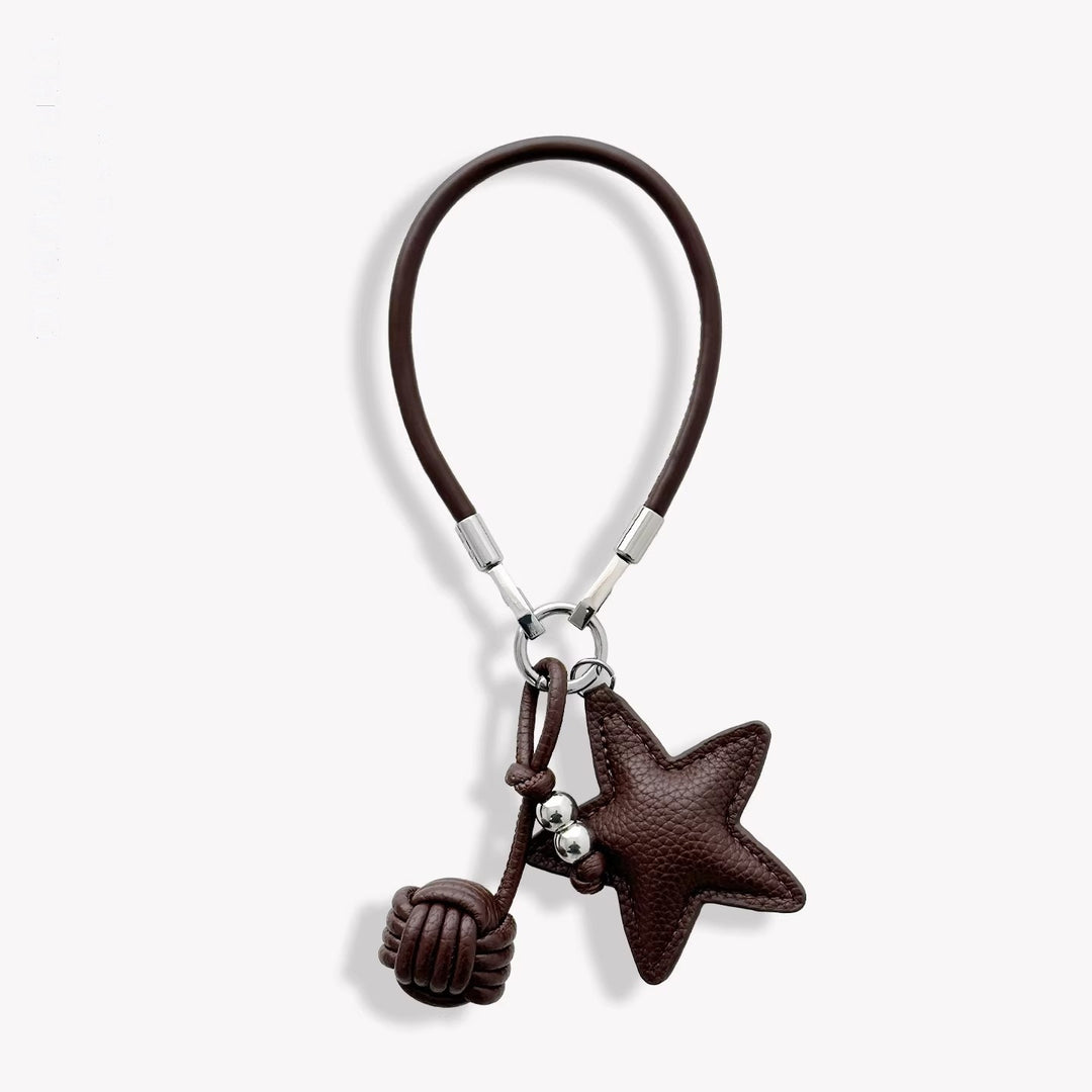 Decorative Leather Star Keychain Stornfield