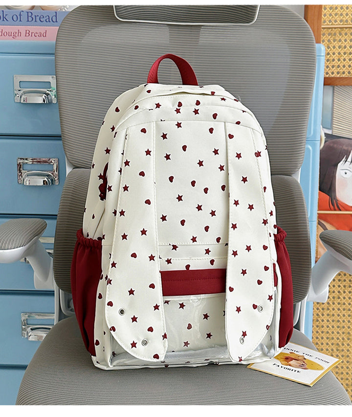 Comfortable Star-Printed School Backpack Stornfield