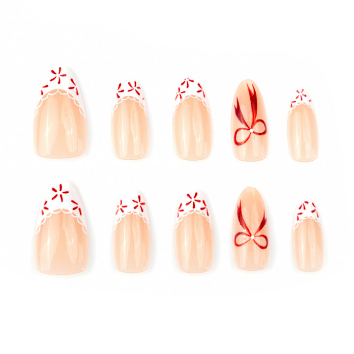 Artificial nails with festive decorations Stornfield