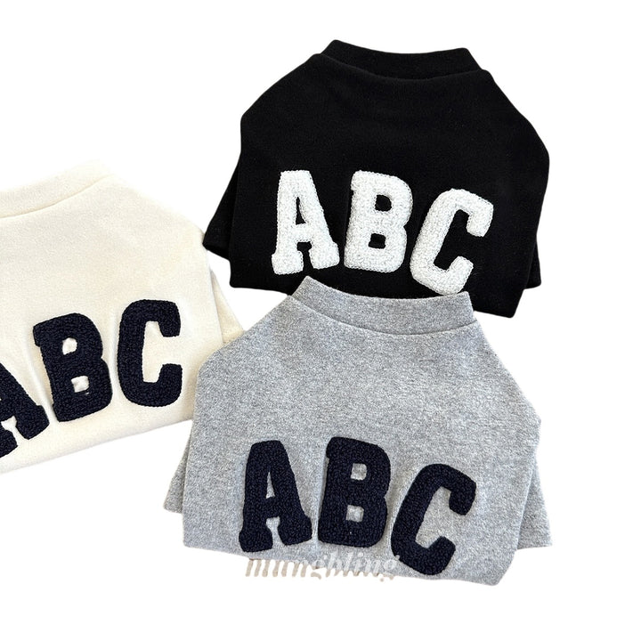Small Dog Soft Cotton Tee with Chenille Letter Appliqué