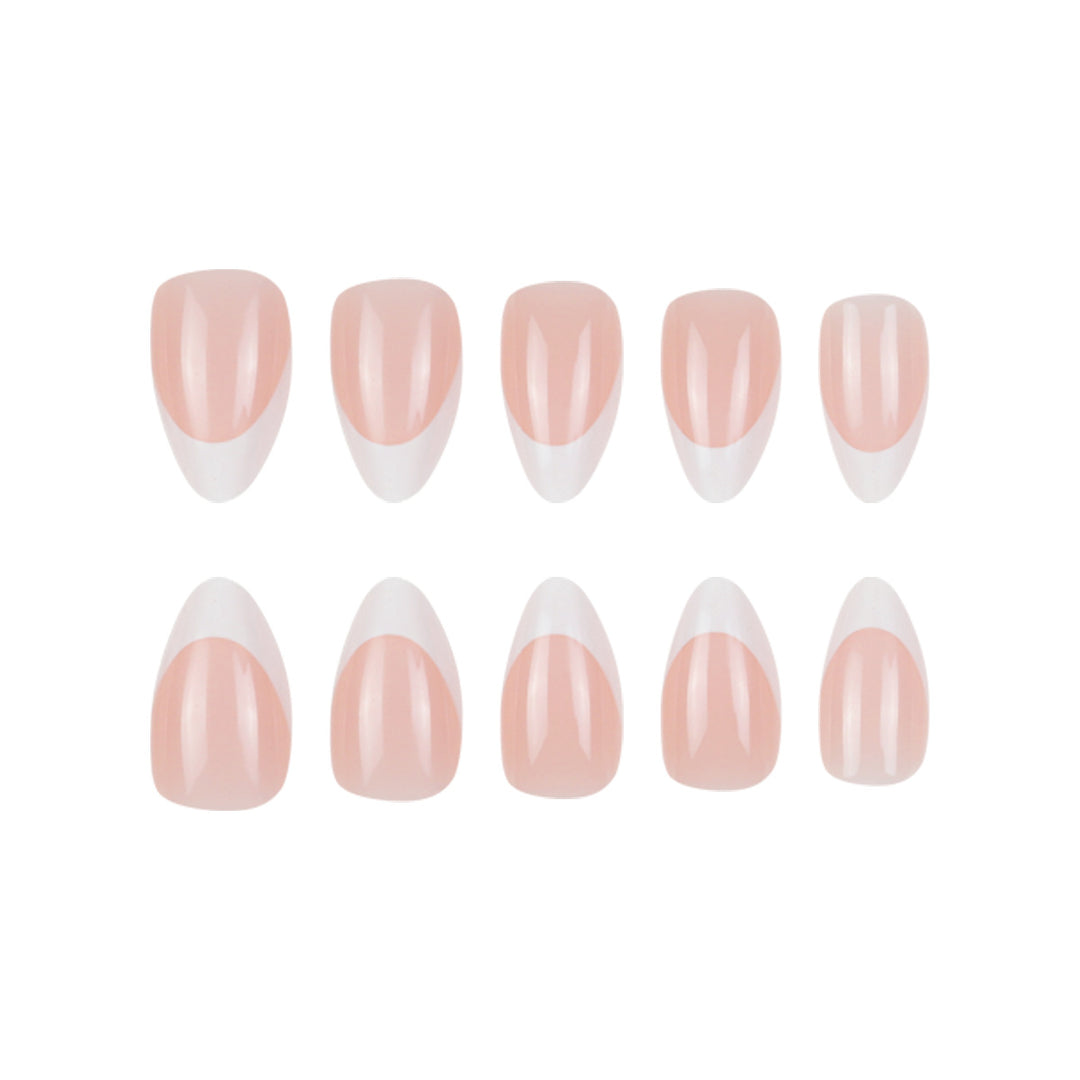 Elegant Stiletto Press-On Nails with French Tip Design Stornfield 1789085790