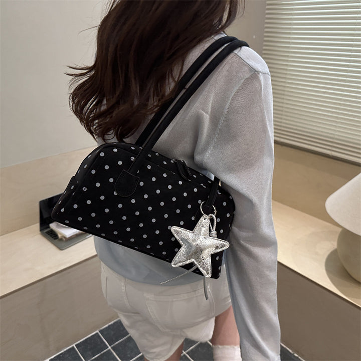 Polka Dot Retro Structured Handbag