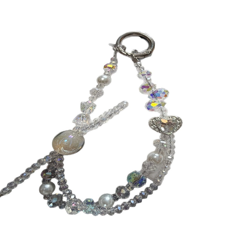 Beaded Heart Charm Keychain Stornfield