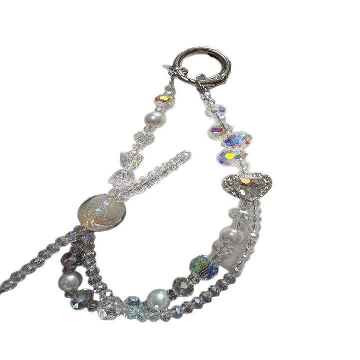 Beaded Heart Charm Keychain Stornfield