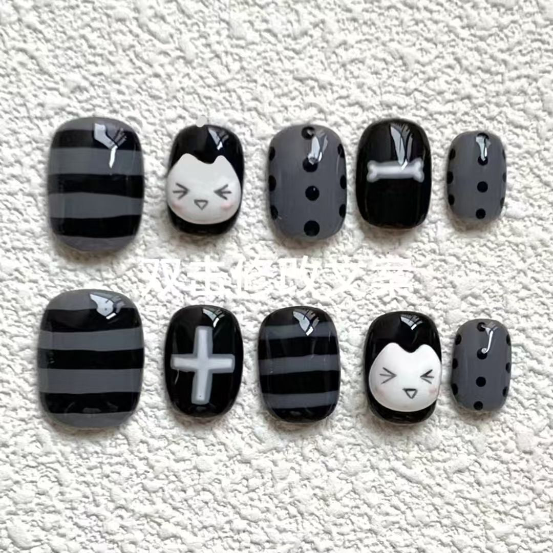 Artifical nails with Playful Animal Designs Stornfield