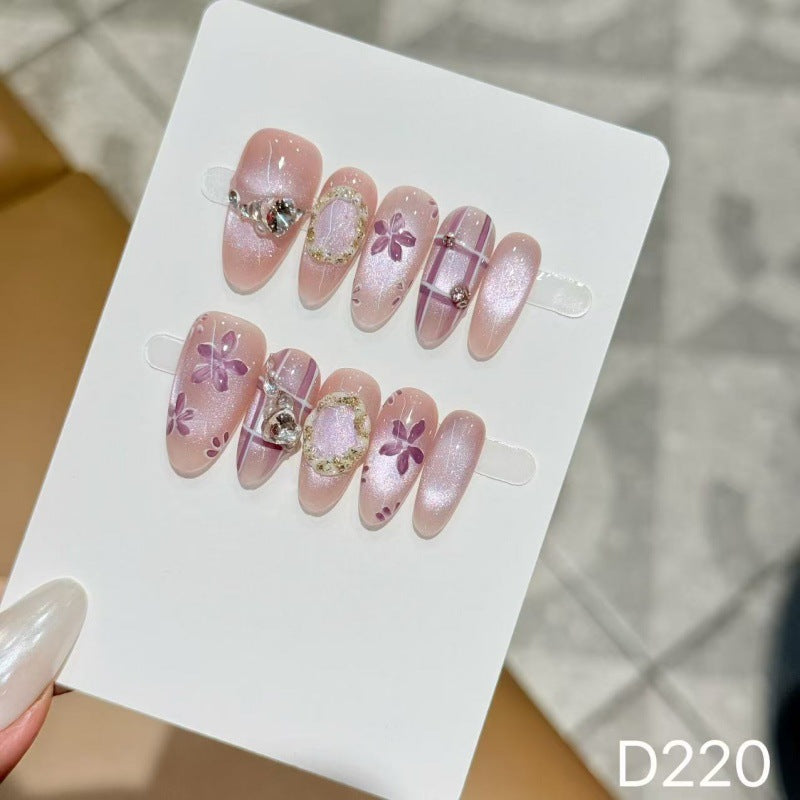 Handmade Decorative Press-On Nail Set